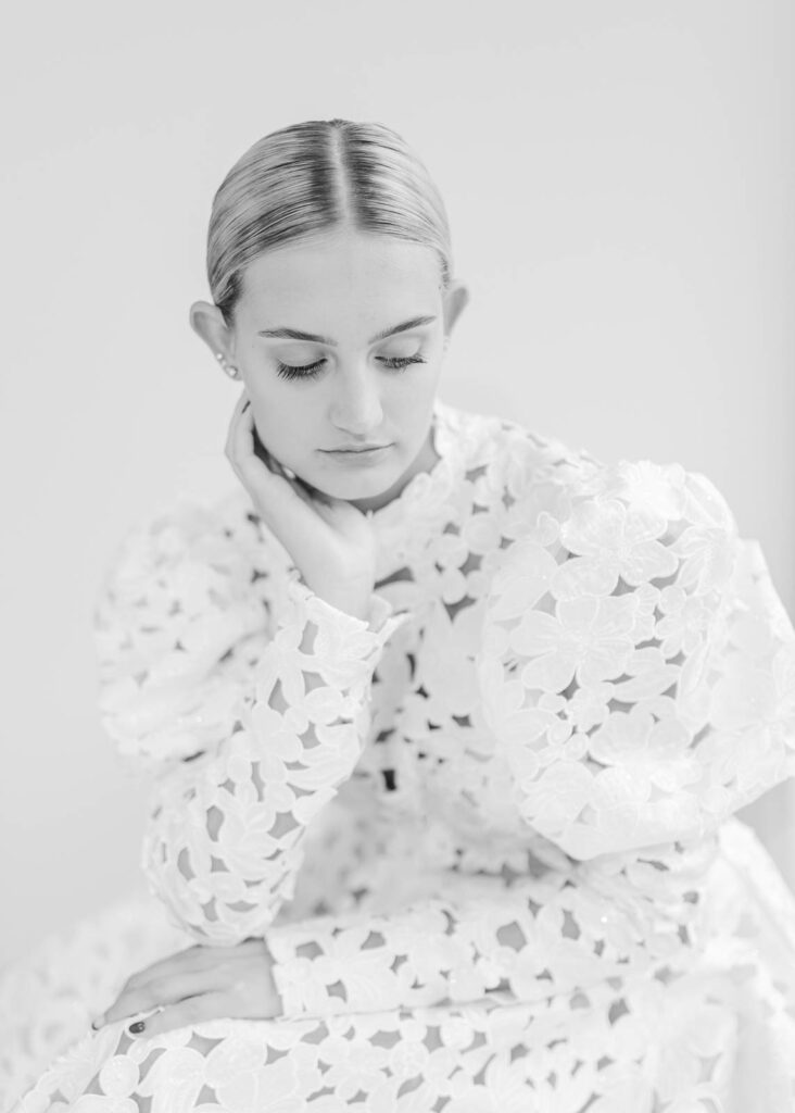 editorial bridal portrait